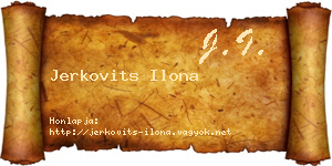 Jerkovits Ilona névjegykártya